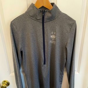 VS PINK fitted UCONN quarter zip.  Size Large.